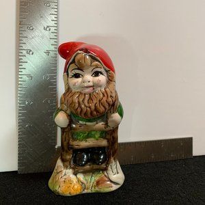 vintage ceramic painted christmas elf